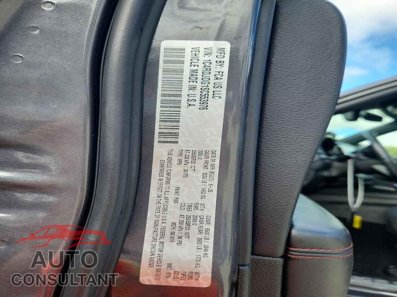 DODGE DURANGO 2025 - 1C4RDJDG1SC553976