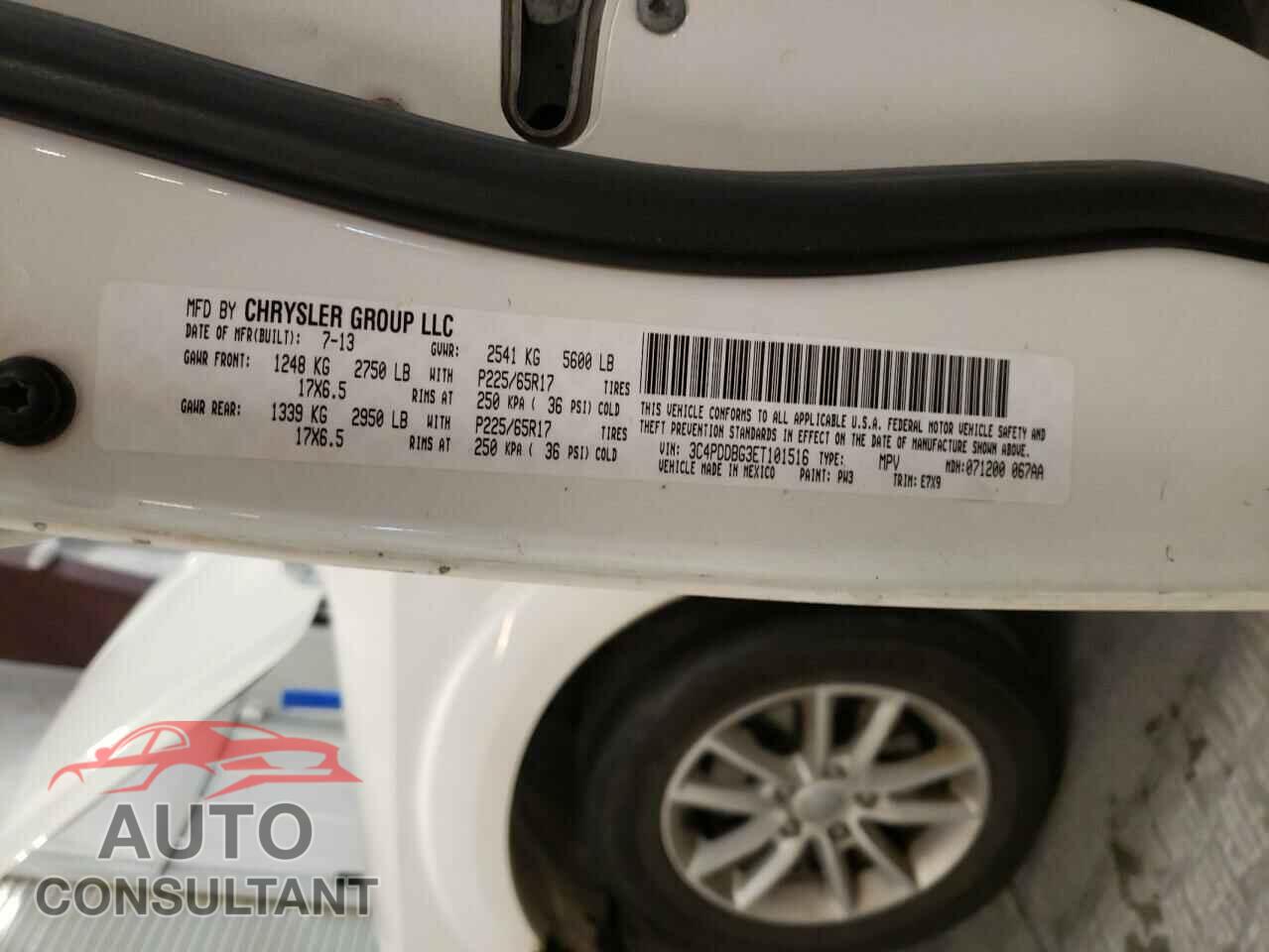 DODGE JOURNEY 2014 - 3C4PDDBG3ET101516