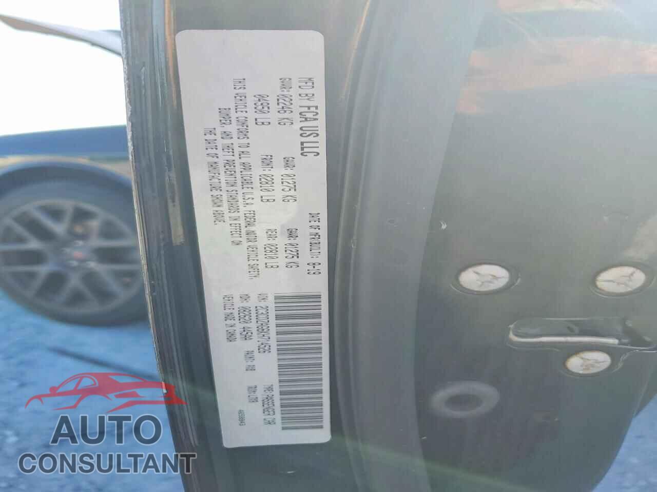 DODGE CHALLENGER 2019 - 2C3CDZAG6KH714526