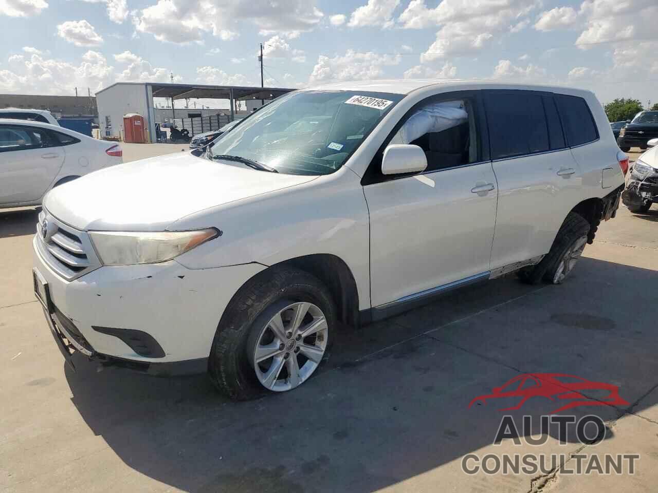 TOYOTA HIGHLANDER 2012 - 5TDZA3EH2CS018344