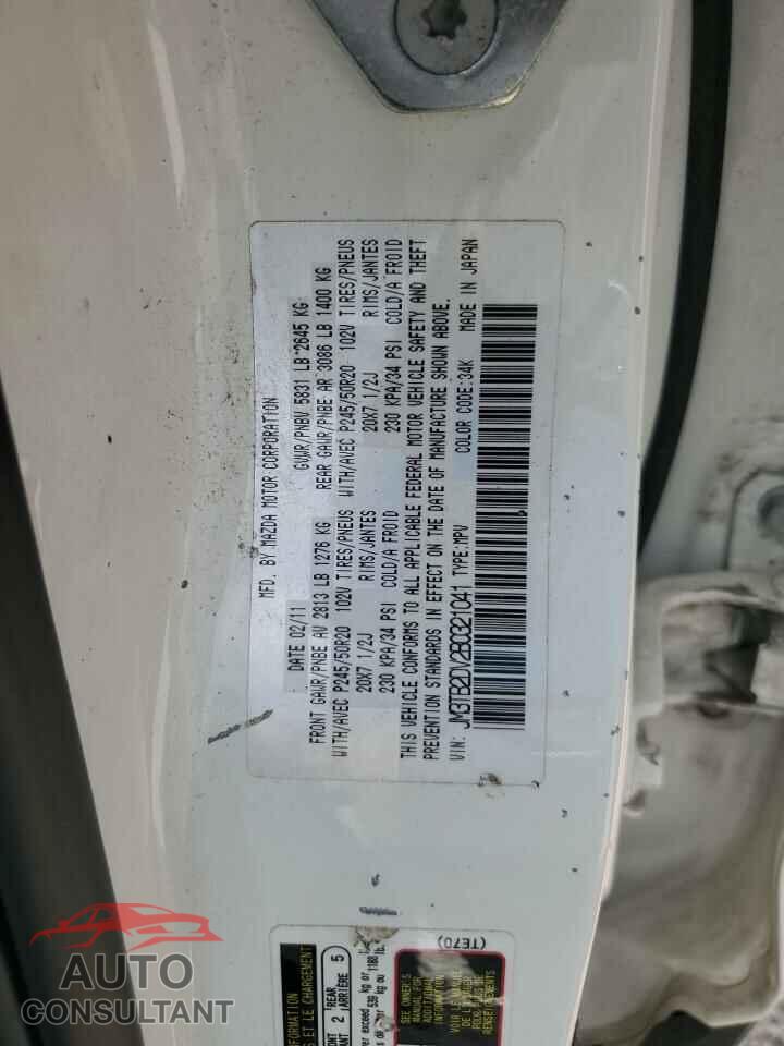 MAZDA CX-9 2011 - JM3TB2DV2B0321041
