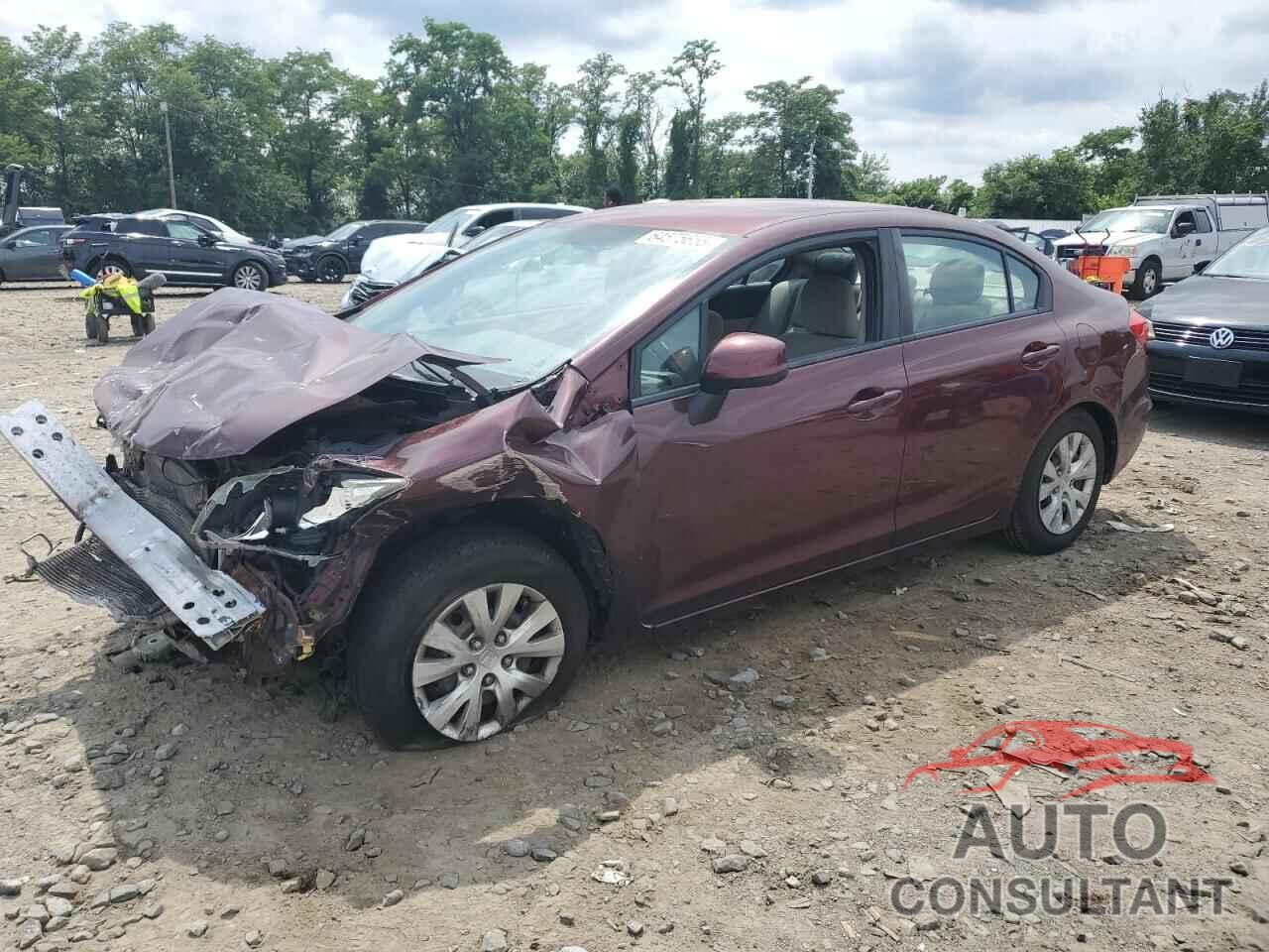 HONDA CIVIC 2012 - 19XFB2F50CE037578