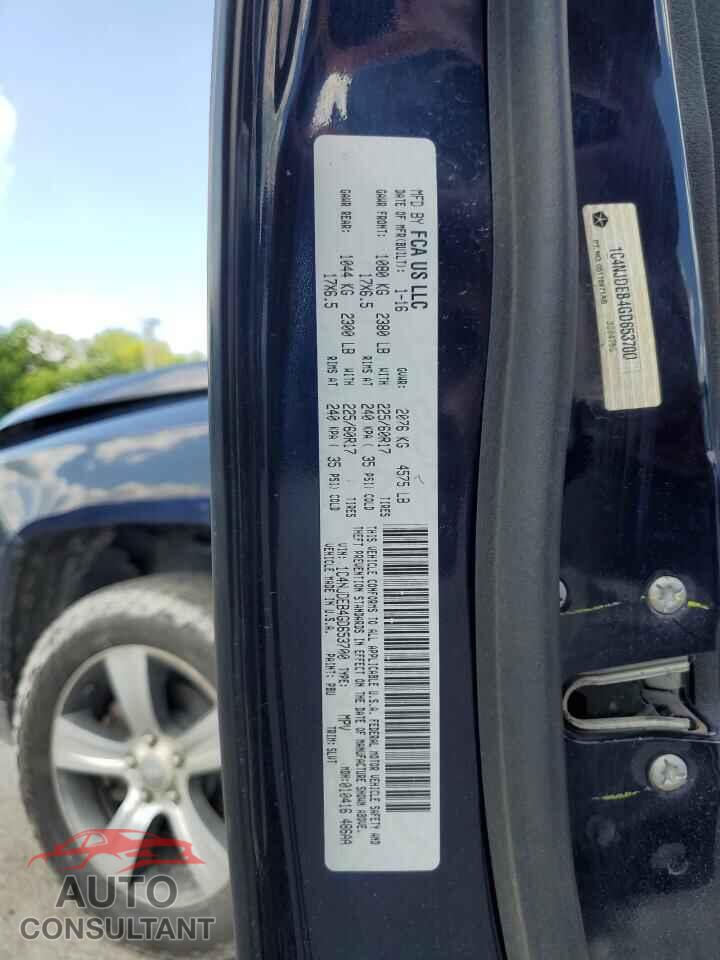 JEEP COMPASS 2016 - 1C4NJDEB4GD653700