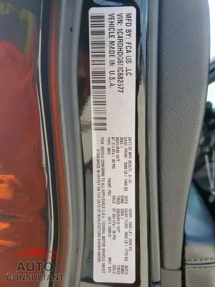 DODGE DURANGO 2021 - 1C4RDHDG6MC682677