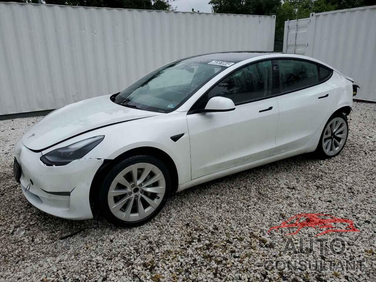 TESLA MODEL 3 2022 - 5YJ3E1EB1NF291356