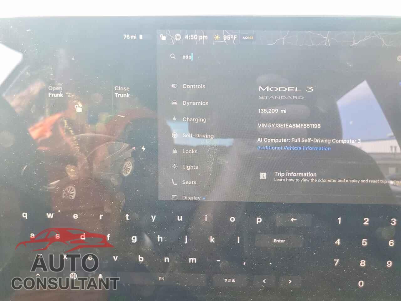 TESLA MODEL 3 2021 - 5YJ3E1EA8MF851198