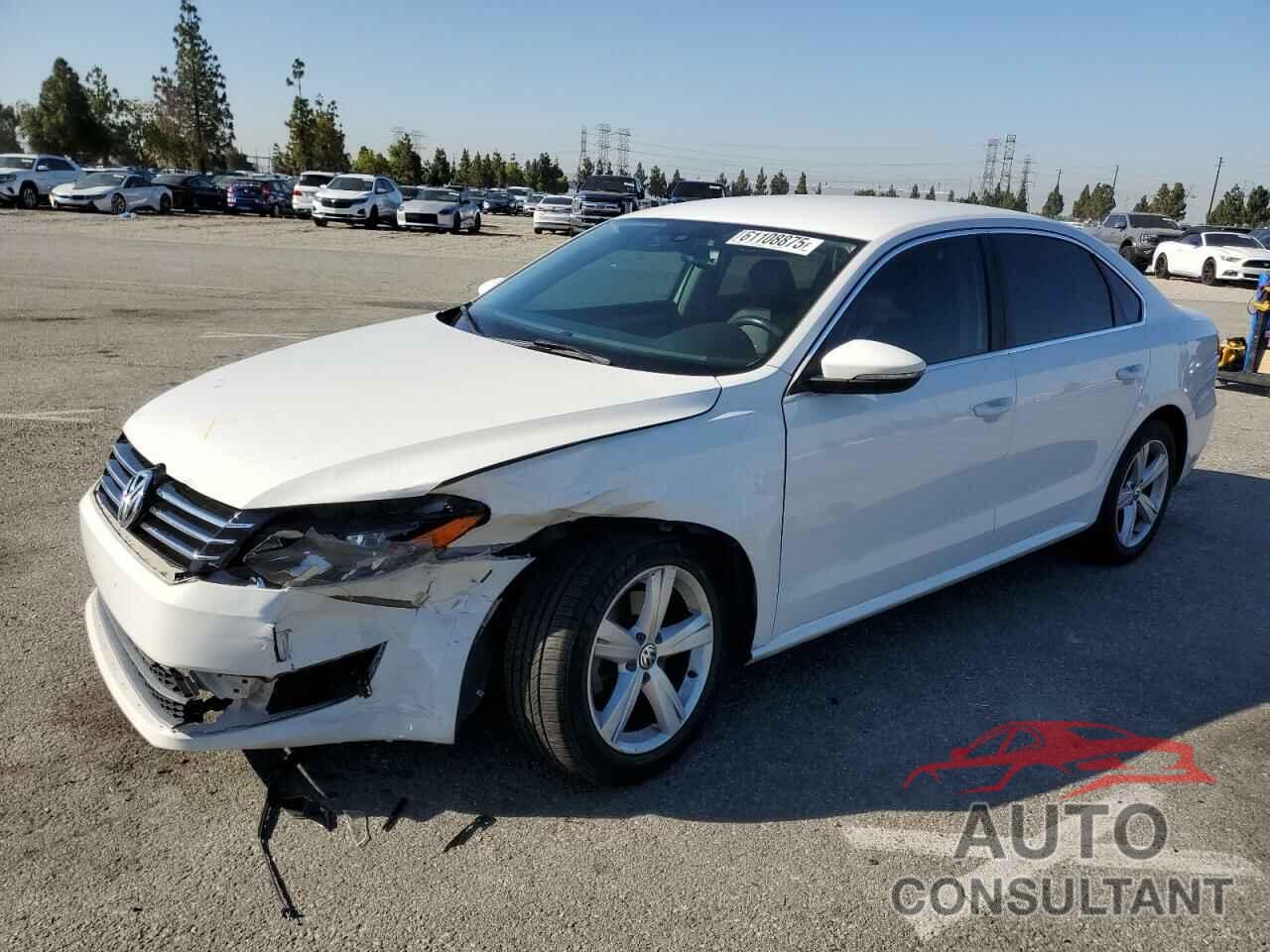 VOLKSWAGEN PASSAT 2012 - 1VWBP7A3XCC038423