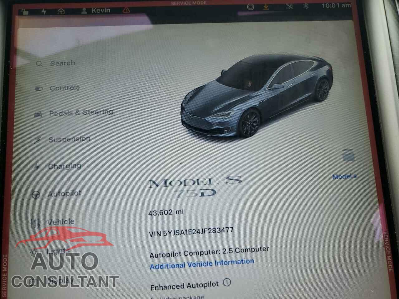 TESLA MODEL S 2018 - 5YJSA1E24JF283477