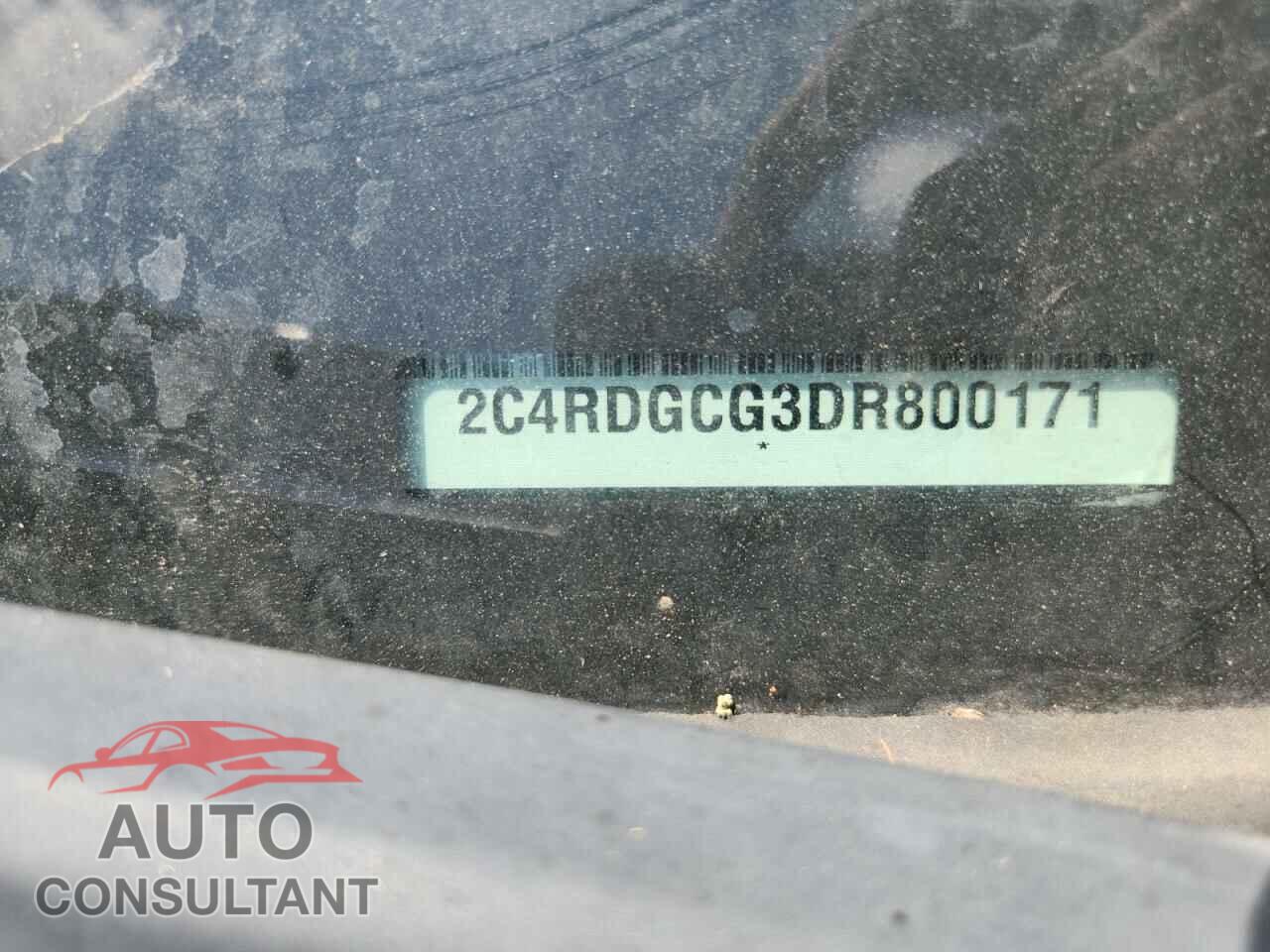 DODGE CARAVAN 2013 - 2C4RDGCG3DR800171