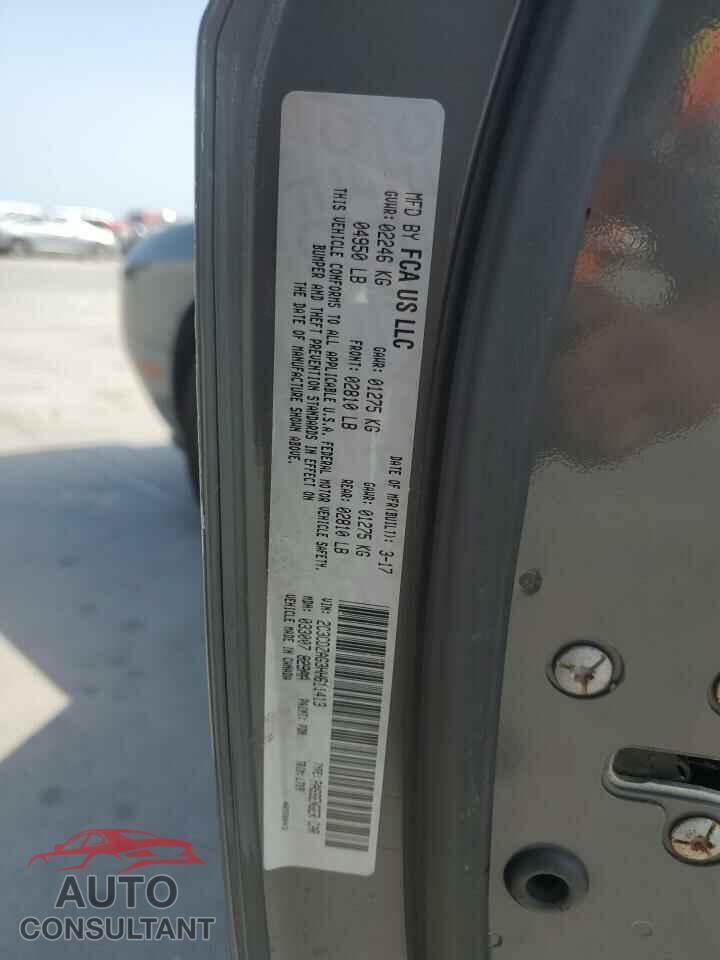 DODGE CHALLENGER 2017 - 2C3CDZAG3HH611413