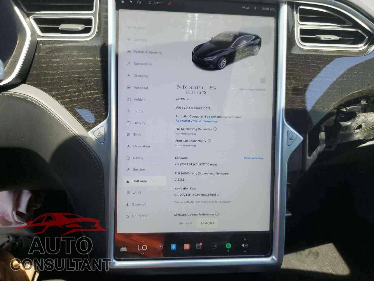 TESLA MODEL S 2017 - 5YJSA1E25HF215019