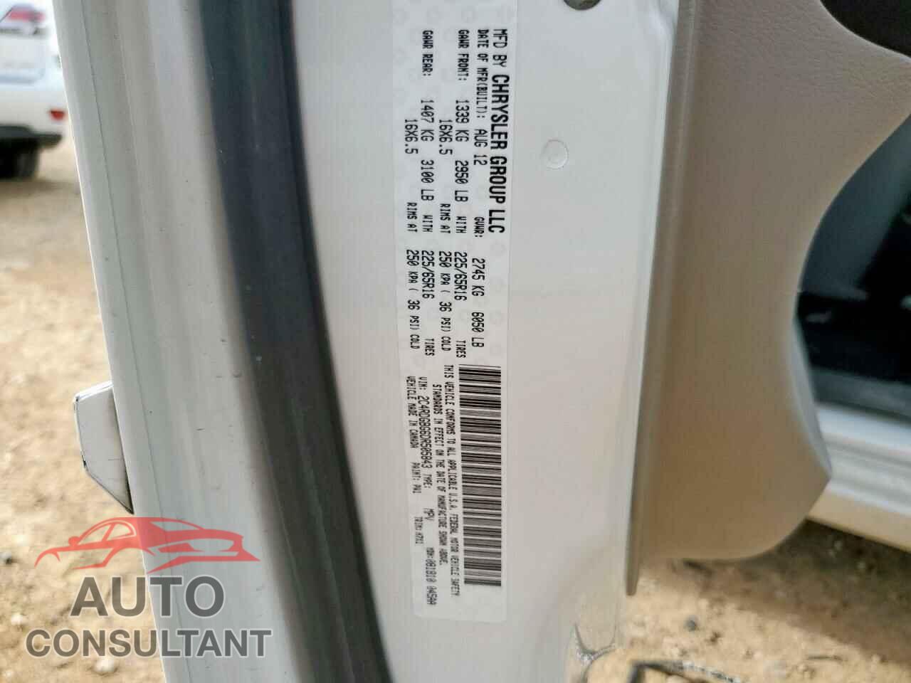 DODGE CARAVAN 2013 - 2C4RDGBG6DR505843