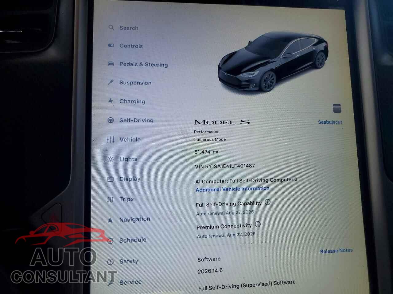 TESLA MODEL S 2020 - 5YJSA1E41LF401487