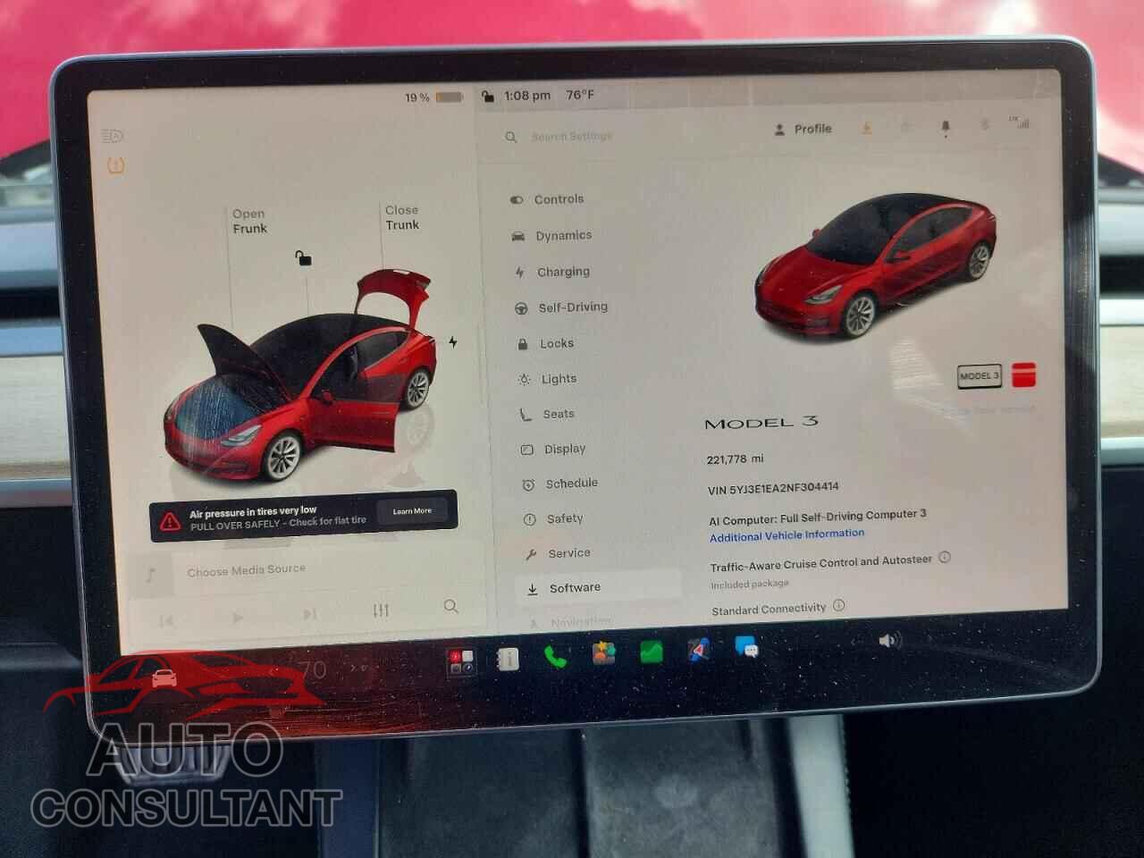 TESLA MODEL 3 2022 - 5YJ3E1EA2NF304414