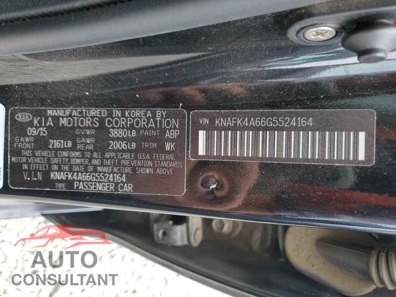 KIA FORTE 2016 - KNAFK4A66G5524164