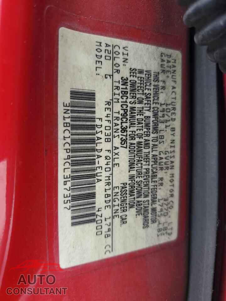 NISSAN VERSA 2012 - 3N1BC1CP9CL367357