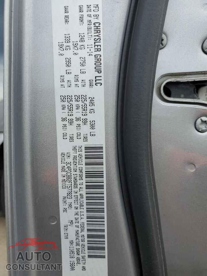 DODGE JOURNEY 2015 - 3C4PDCBB2FT577823