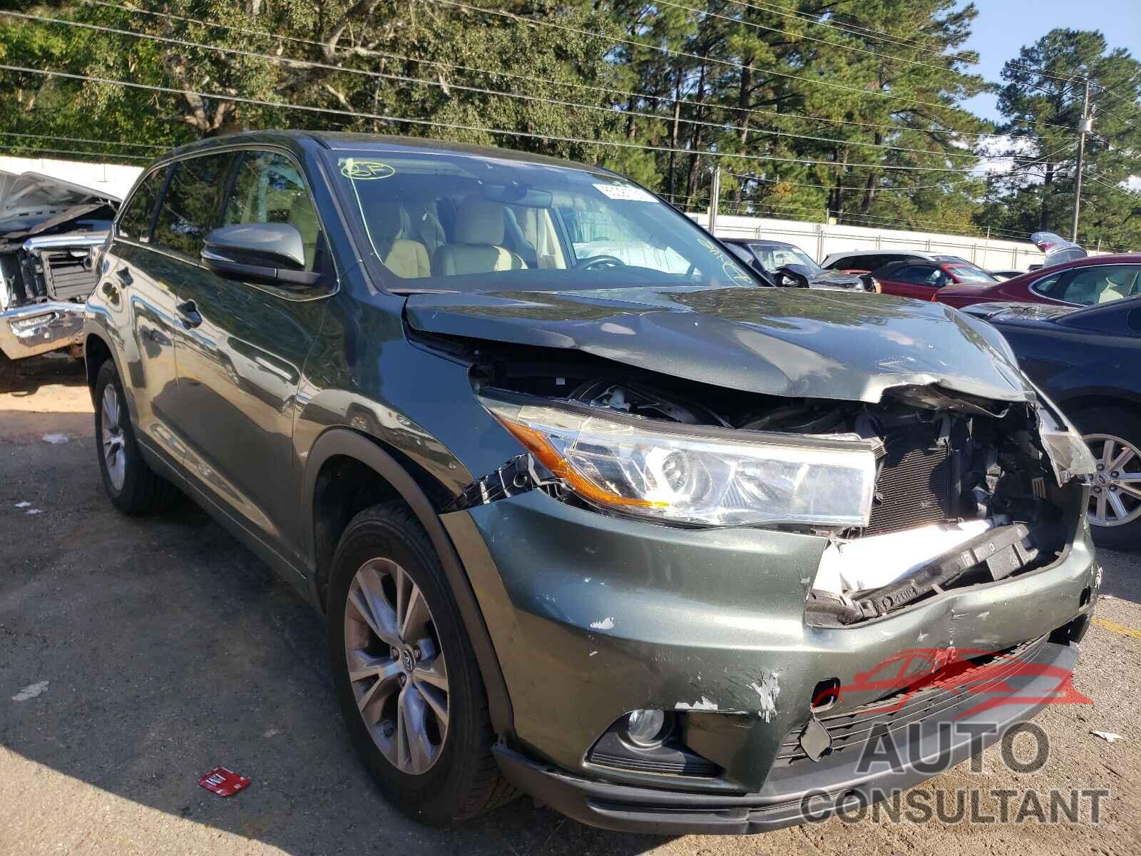 TOYOTA HIGHLANDER 2016 - 5TDZKRFH7GS124759