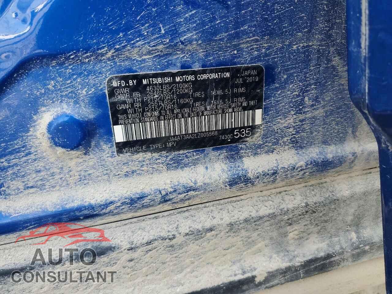 MITSUBISHI ECLIPSE 2020 - JA4AT3AA2LZ005568