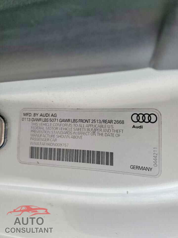 AUDI A5 2013 - WAULFAFH6DN009757