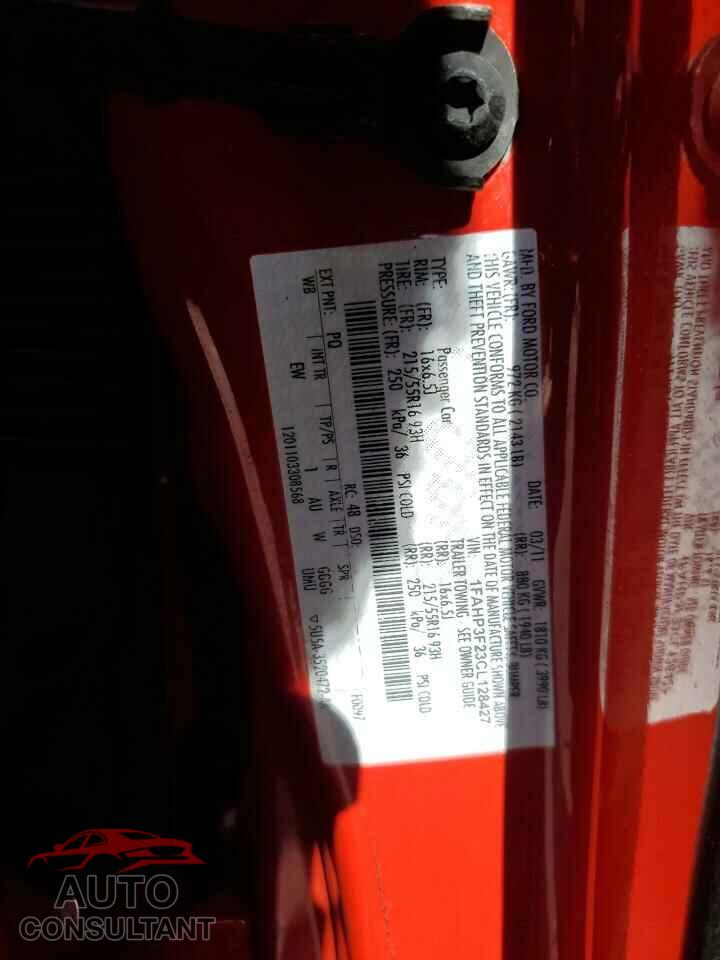 FORD FOCUS 2012 - 1FAHP3F23CL128427