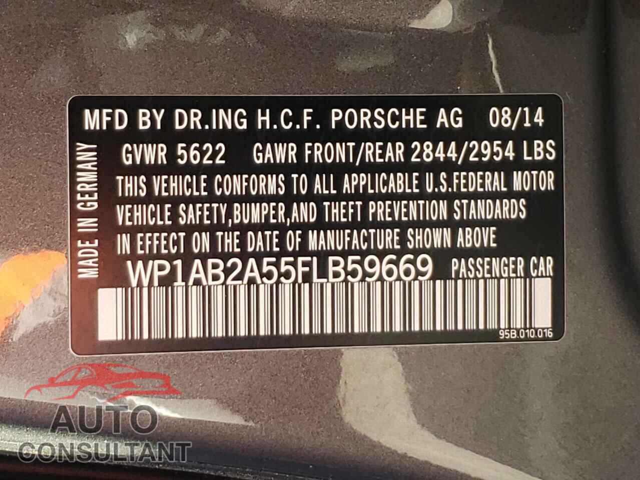 PORSCHE MACAN 2015 - WP1AB2A55FLB59669