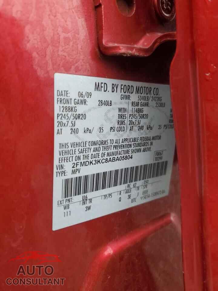 FORD EDGE 2010 - 2FMDK3KC8ABA05804