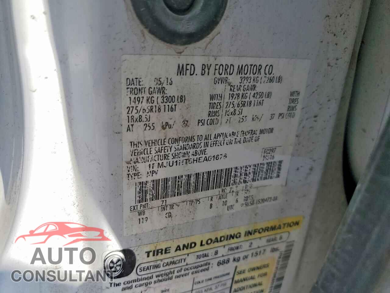 FORD EXPEDITION 2017 - 1FMJU1HT6HEA01676