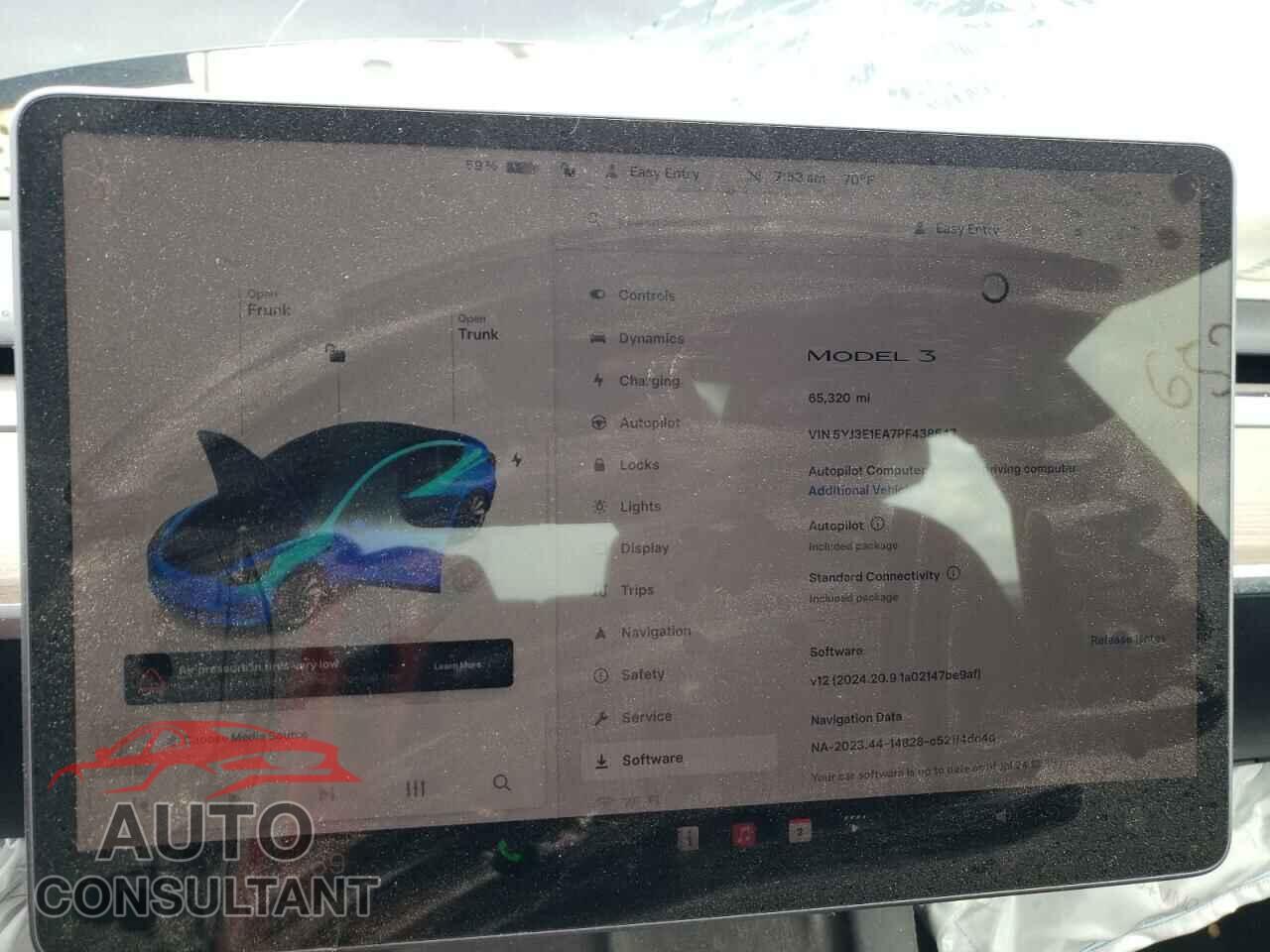 TESLA MODEL 3 2023 - 5YJ3E1EA7PF438547