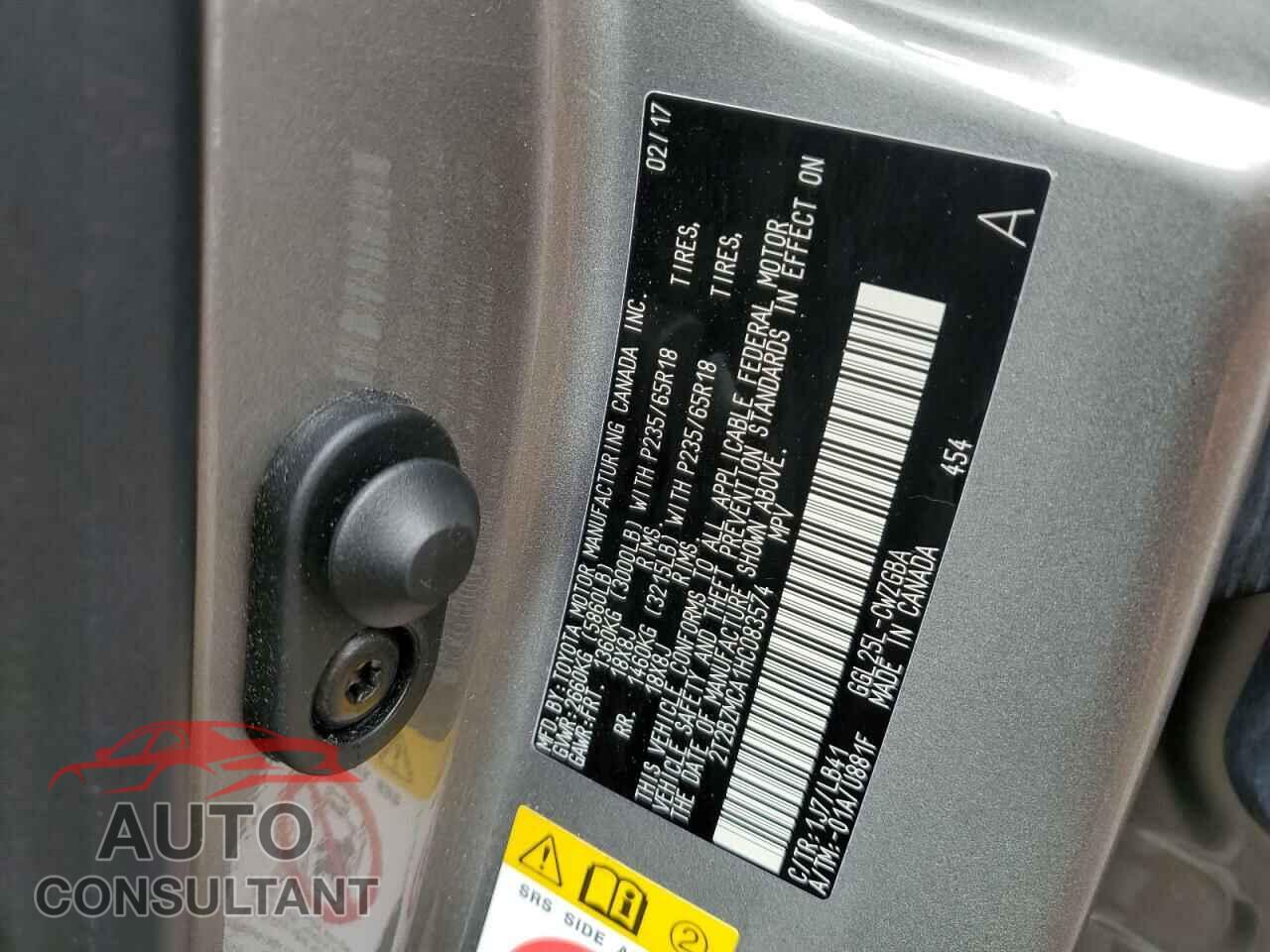 LEXUS RX350 2017 - 2T2BZMCA1HC083574
