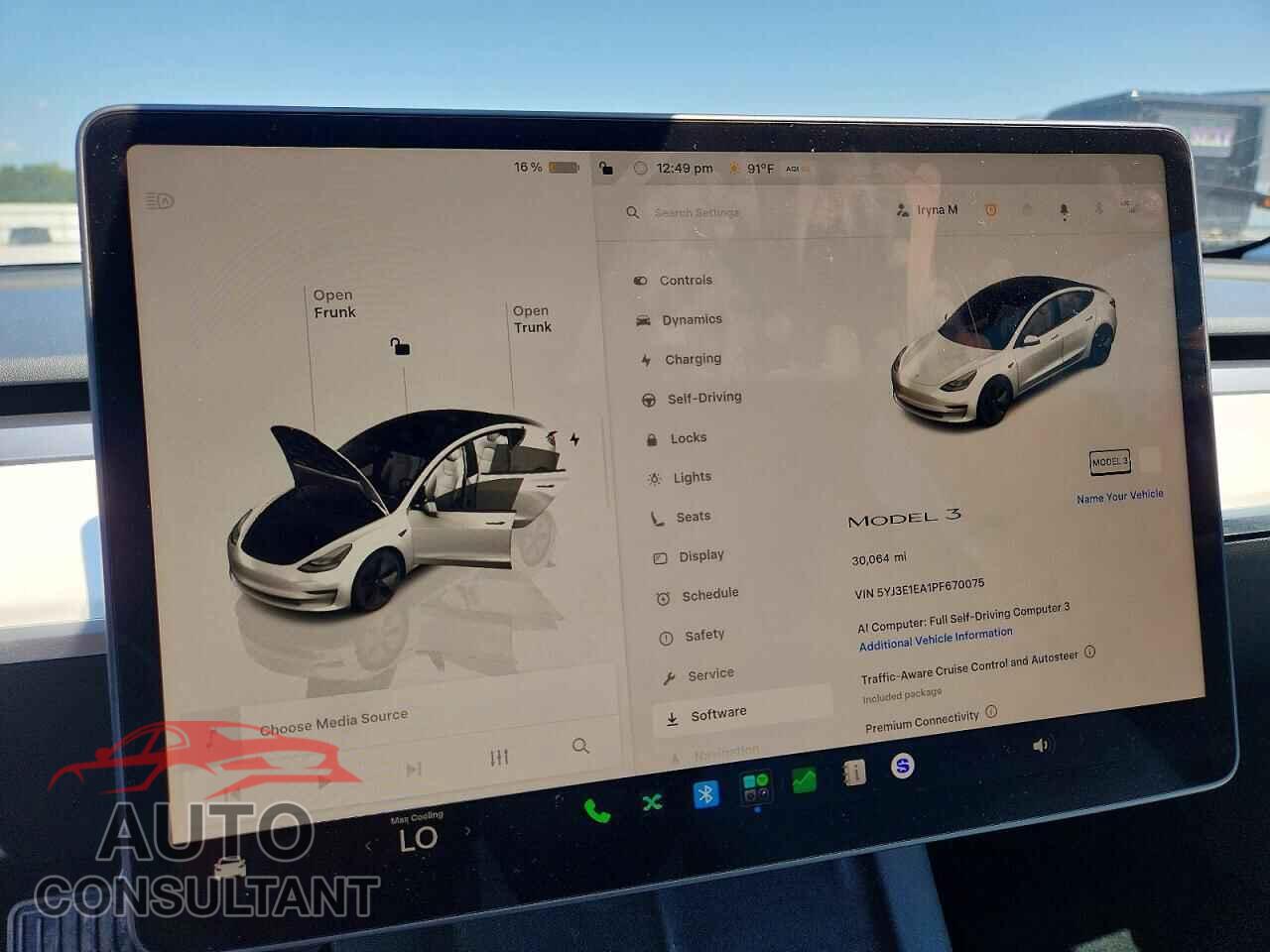 TESLA MODEL 3 2023 - 5YJ3E1EA1PF670075