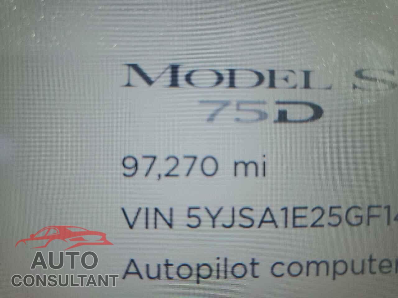 TESLA MODEL S 2016 - 5YJSA1E25GF146122