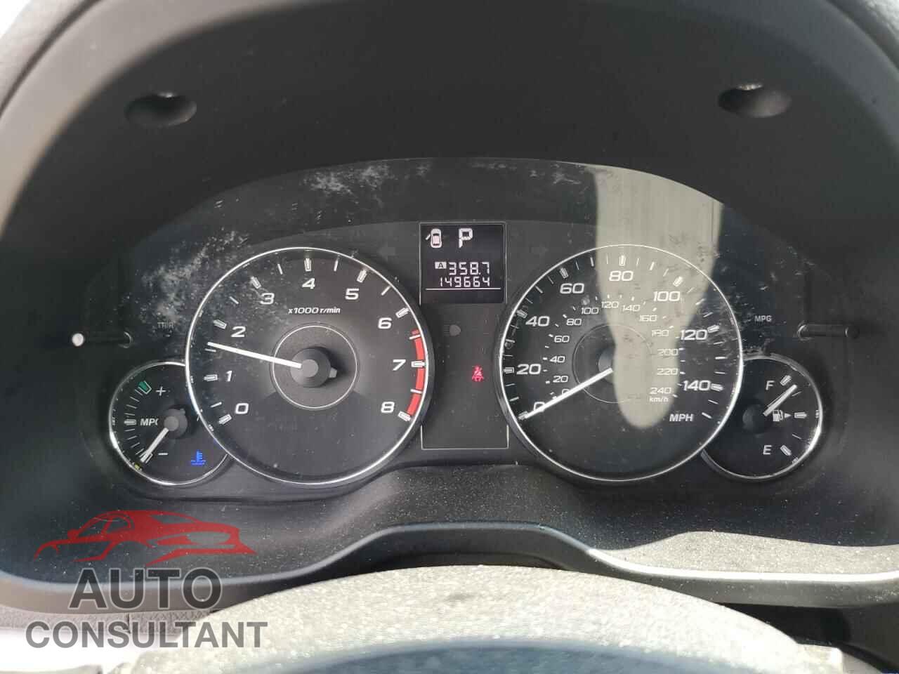 SUBARU OUTBACK 2012 - 4S4BRBCC0C3303326
