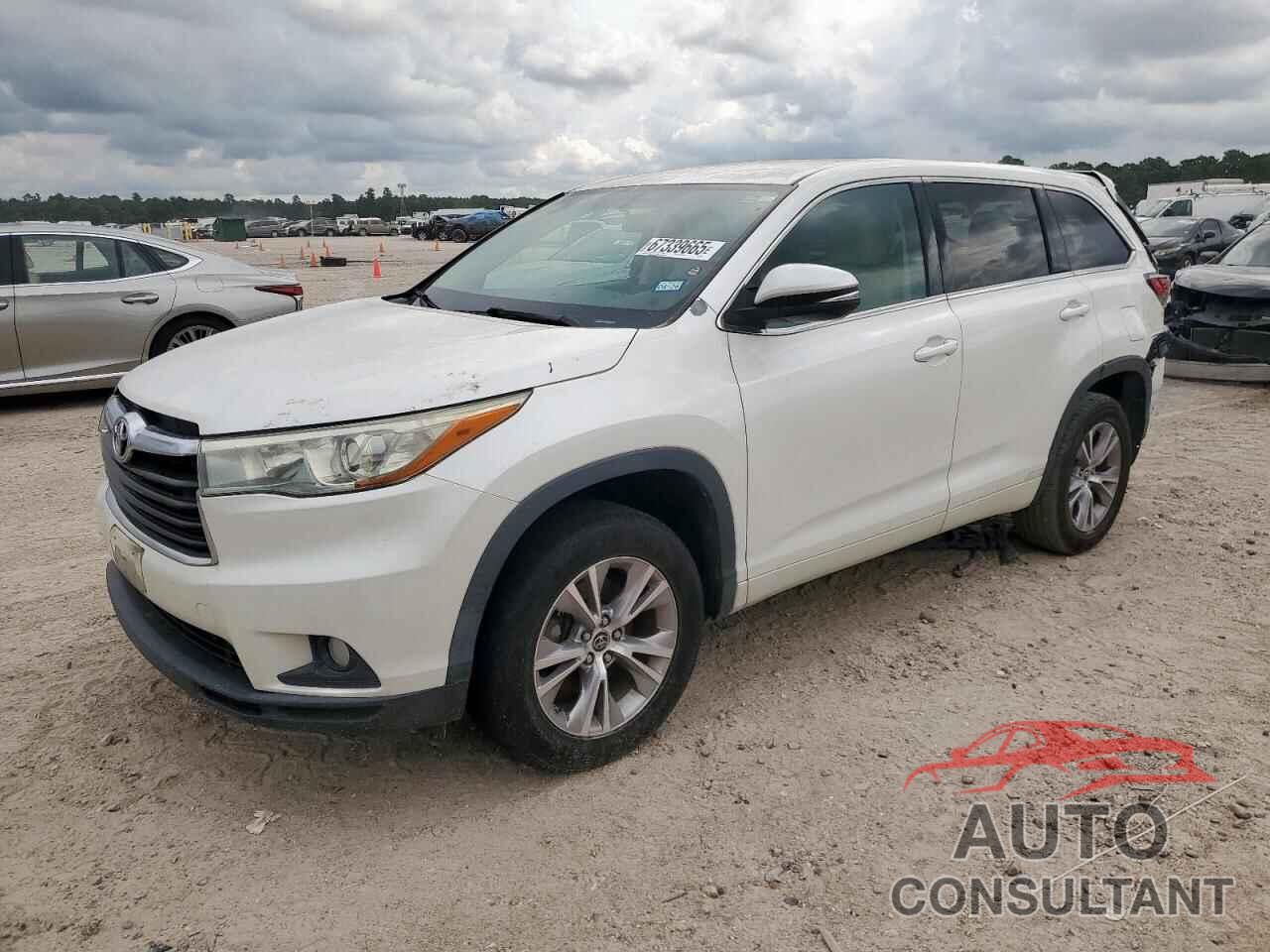 TOYOTA HIGHLANDER 2016 - 5TDZKRFH6GS126678
