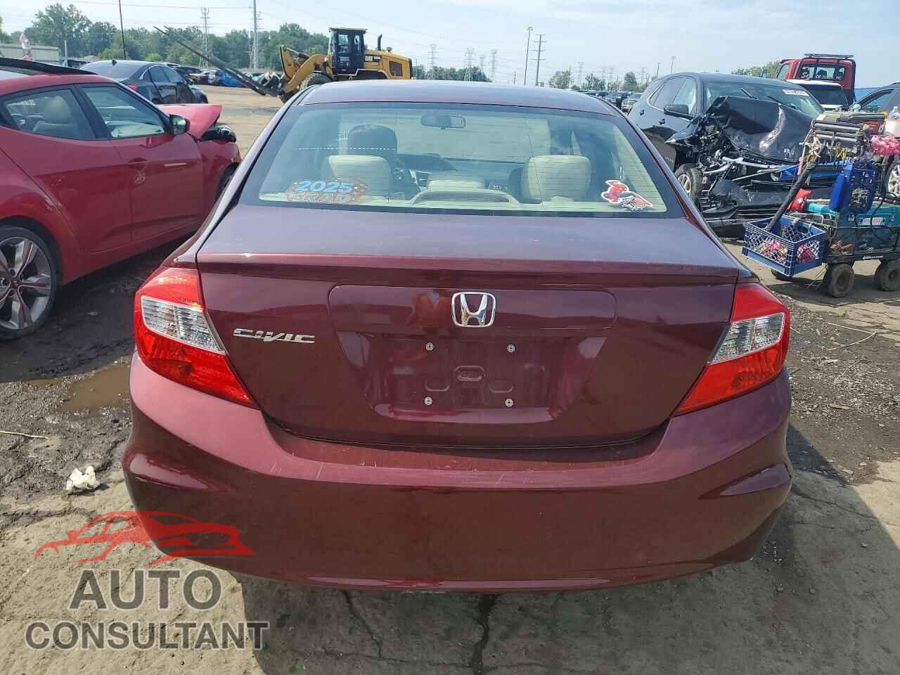HONDA CIVIC 2012 - 19XFB2F81CE098013