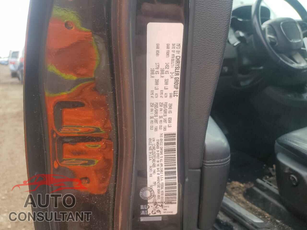 DODGE DURANGO 2014 - 1C4RDJDG7EC481489