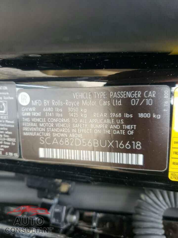 ROLLS-ROYCE ALL MODELS 2011 - SCA682D56BUX16618