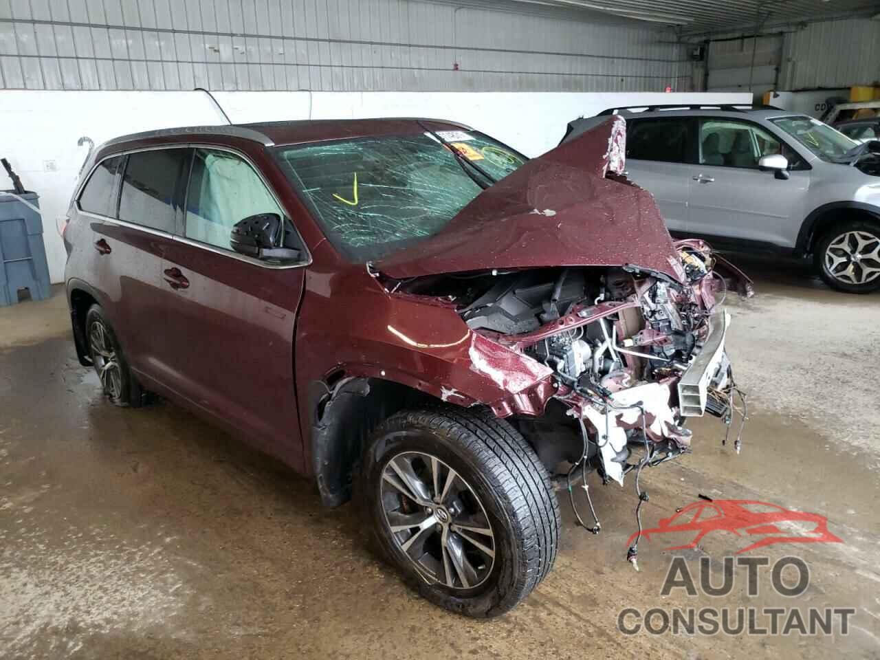 TOYOTA HIGHLANDER 2016 - 5TDJKRFH5GS242208