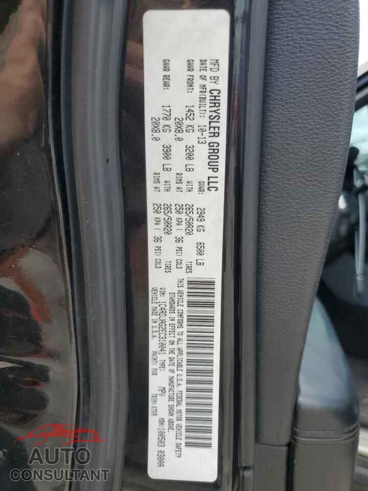 DODGE DURANGO 2014 - 1C4RDJAG2EC310041