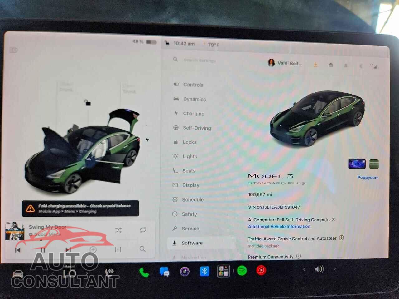 TESLA MODEL 3 2020 - 5YJ3E1EA3LF591047