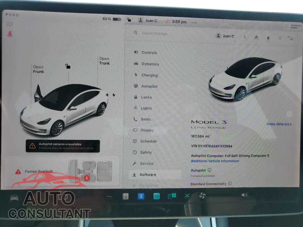 TESLA MODEL 3 2019 - 5YJ3E1EA5KF332994