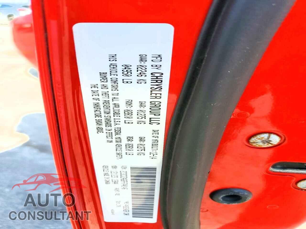 DODGE CHALLENGER 2015 - 2C3CDZAG8FH740146