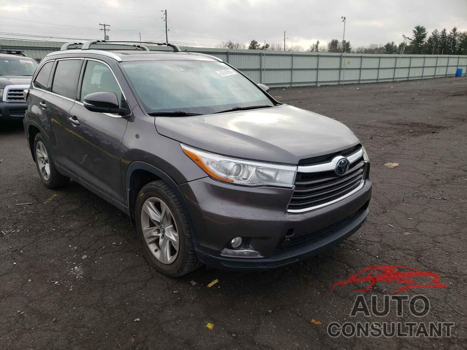 TOYOTA HIGHLANDER 2016 - 5TDDKRFH1GS349656