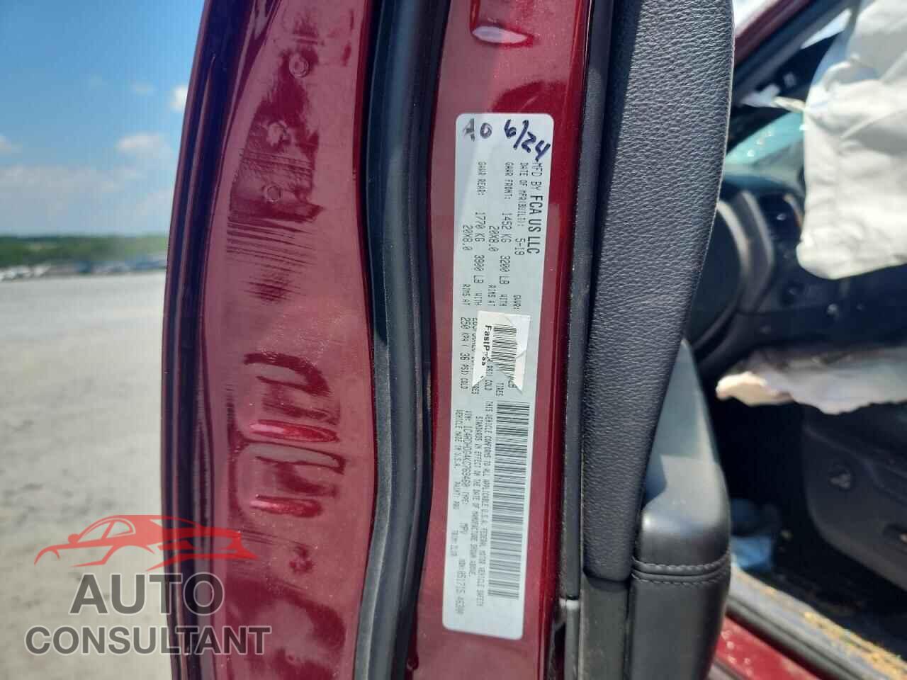 DODGE DURANGO 2019 - 1C4RDHDG4KC769460