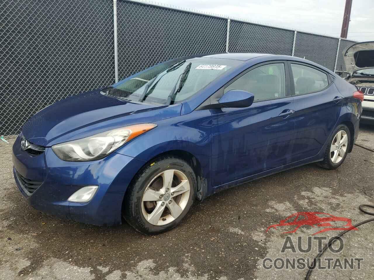 HYUNDAI ELANTRA 2013 - KMHDH4AE1DU493290