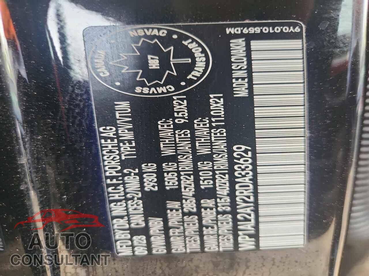 PORSCHE CAYENNE 2024 - WP1AL2AY2RDA33629