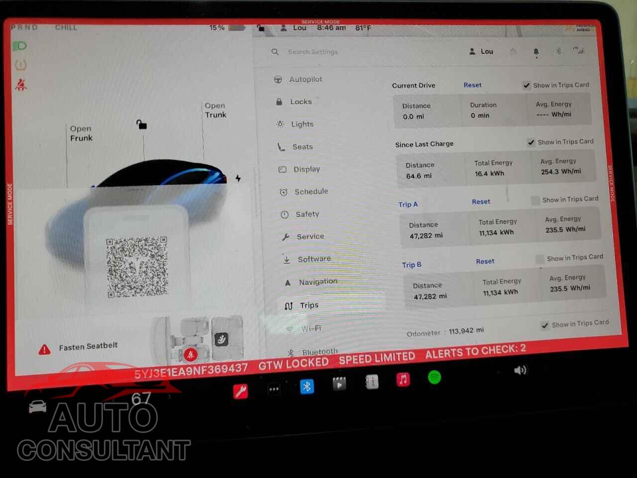 TESLA MODEL 3 2022 - 5YJ3E1EA9NF369437