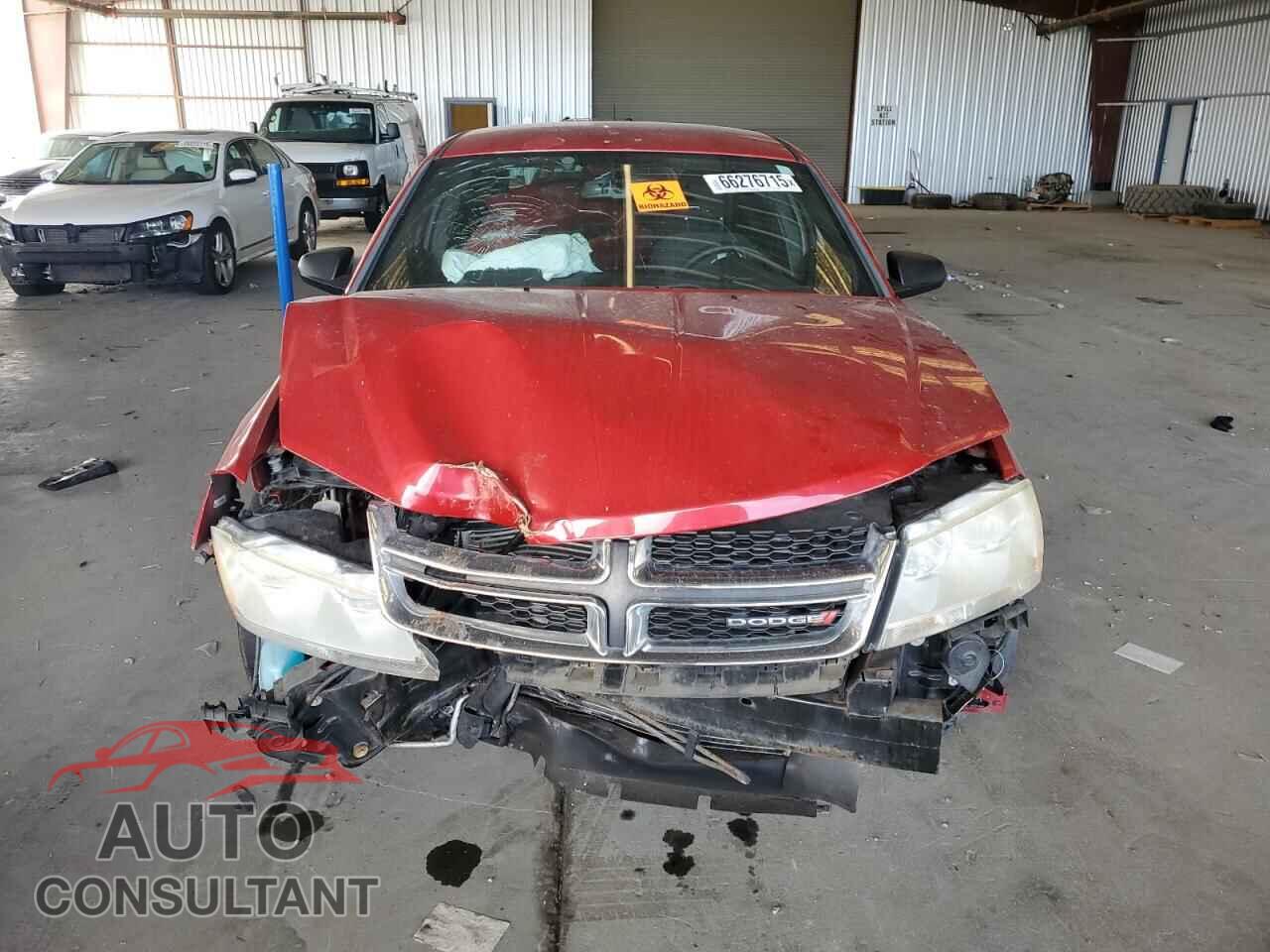 DODGE AVENGER 2012 - 1C3CDZAG4CN316000