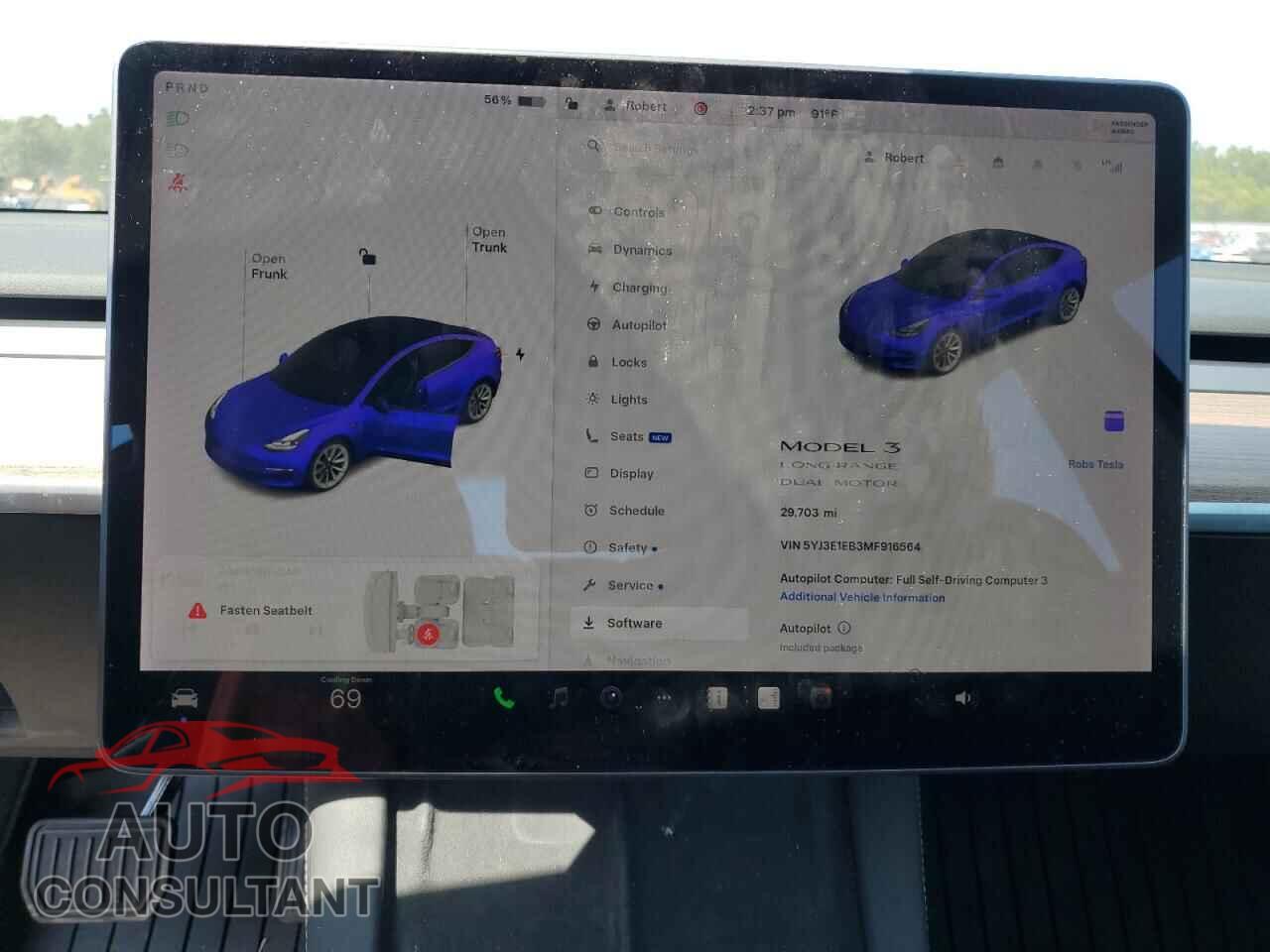 TESLA MODEL 3 2021 - 5YJ3E1EB3MF916564