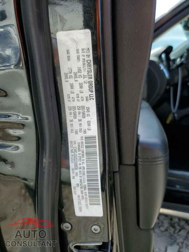 DODGE DURANGO 2013 - 1C4RDJDG2DC509536